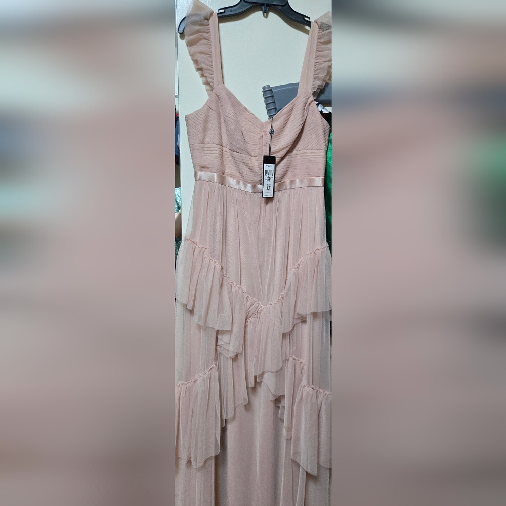 BCBGMaxAzria Blush Pleated Dress - Picture 2 of 5